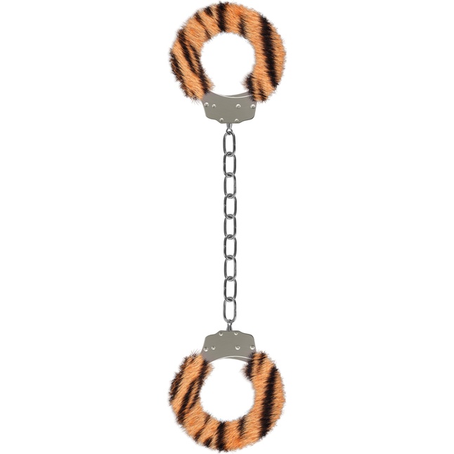 Кандалы с тигровым мехом Furry Ankle Cuffs - Shots Toys