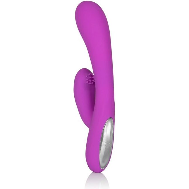 Фиолетовый перезаряжаемый вибромассажер Embrace Massaging G-Tickler - Embrace