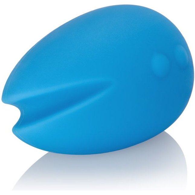 Голубой вибромассажер Mini Marvels Silicone Marvelous Eggciter - Mini Marvels. Фотография 2.