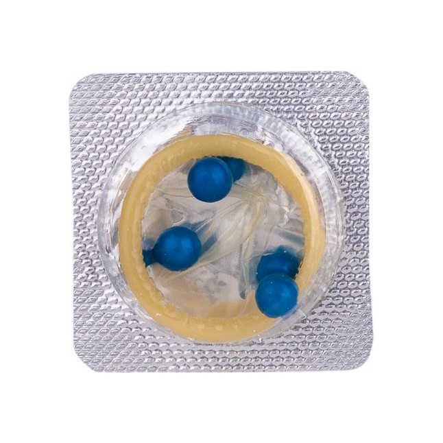 Стимулирующая насадка с шариками Возбуждающий эффект - Sitabella condoms. Фотография 4.