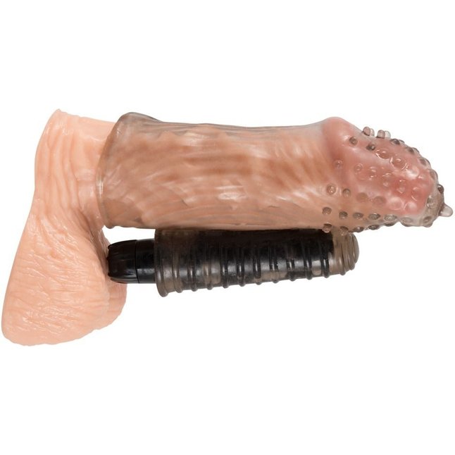 Насадка на пенис с кармашком для виброэлемента - You2Toys. Фотография 2.