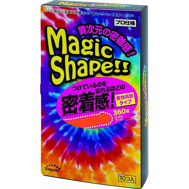 Презервативы Sagami Xtreme Magic Shape с ребристым швом - 10 шт