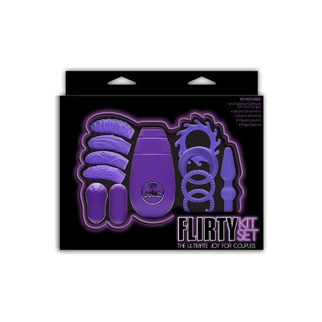 Фиолетовый вибронабор FLIRTY KIT SET - Flirty Kit Set. Фотография 2.