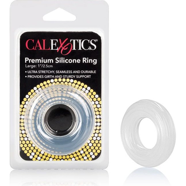 Прозрачное эрекционное кольцо Premium Silicone Ring Large - Rings!. Фотография 3.