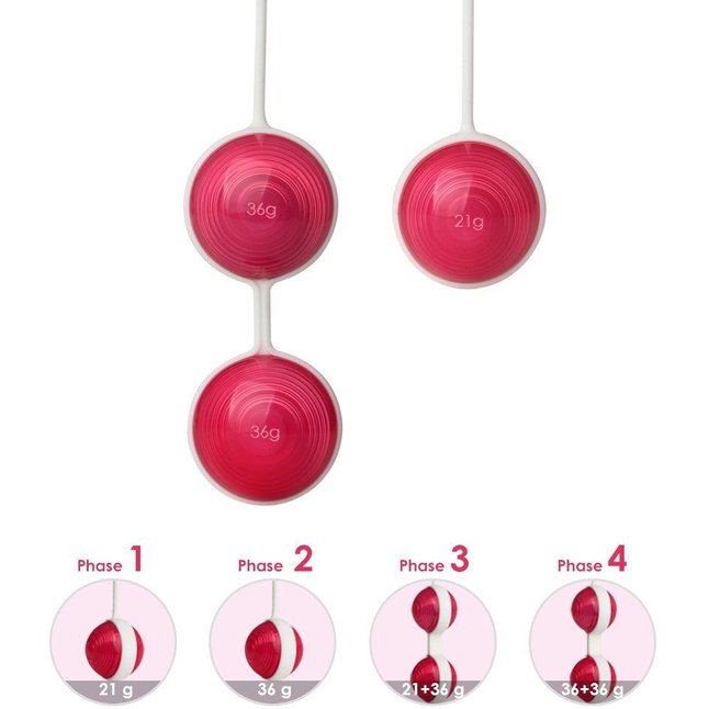 Красные вагинальные шарики Z Beads-Ruby в силиконовых корпусах - Zemalia. Фотография 4.