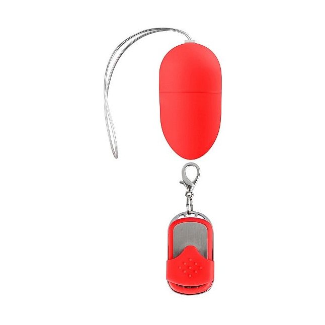 Красное виброяйцо 10 Speed Remote Vibrating Egg Medium с пультом ДУ - Shots Toys