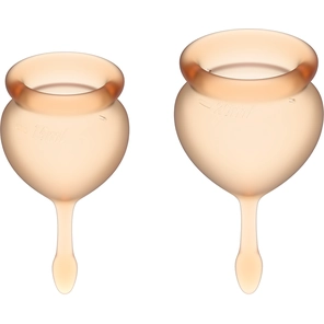 Набор оранжевых менструальных чаш Feel good Menstrual Cup 