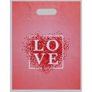  Полиэтиленовый пакет Love 31 х 40 см 