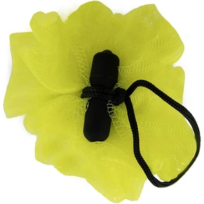  Желтая губка для ванны с вибропулей Vibrating Bath Sponge 