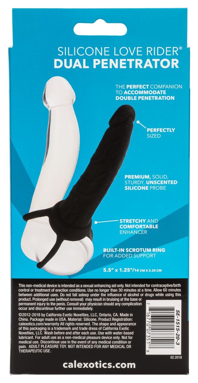 Купить насадка на пенис Silicone Love Rider Dual Penetrator для двойного  проникновения 14 см - 7x7.ru. Цена - 2385 руб. | SE-1515-20-3.