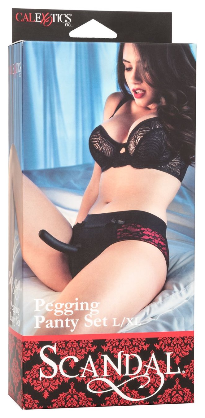 Купить красно-черные страпон-трусики Pegging Panty Set размер L-XL -  7x7.ru. Цена - 5555 руб. | SE-2712-53-3.