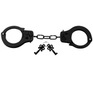  Черные металлические наручники 