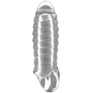  Картинка Прозрачная насадка на пенис закрытого типа N 36 Stretchy Thick Penis Extension - 15, 2 см.