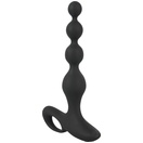  Картинка Черная анальная цепочка с вибрацией Rechargeable Anal Beads - 20 см.