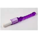  Светло-фиолетовый анальный стимулятор с вибрацией - 23,5 см. 