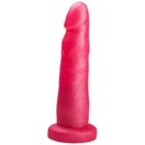  Розовый гелевый анальный фаллоимитатор - 14, 5 см. 