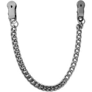  Серебристая цепочка-зажим на соски Tit Chain Clamps 