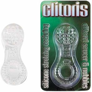  Прозрачное эрекционное кольцо со стимулятором клитора Clitoris 