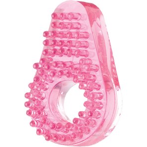  Розовое эрекционное кольцо для мягкой стимуляции клитора 