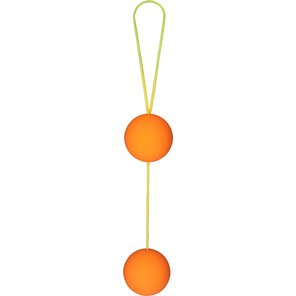  Веселенькие оранжевые вагинальные шарики Funky love balls 