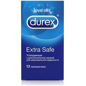  Утолщённые презервативы Durex Extra Safe 12 шт 