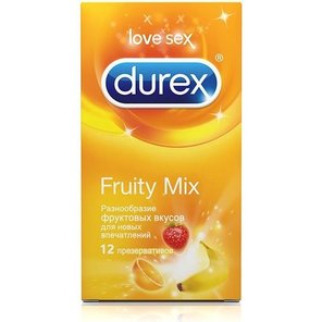  Презервативы с фруктовыми вкусами Durex Fruity Mix 12 шт 
