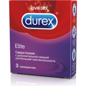  Сверхтонкие презервативы Durex Elite 3 шт 