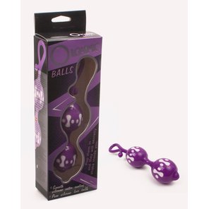  Фиолетовые вагинальные шарики из силикона для укрепления интимных мышц 