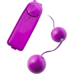  Фиолетовые вагинальные шарики с вибрацией 