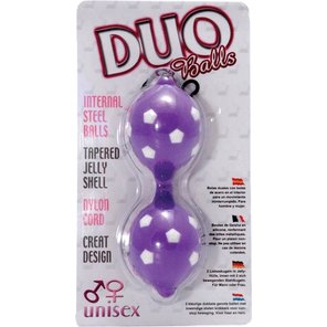  Фиолетовые вагинальные шарики DUO BALLS 