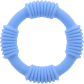  Голубое эрекционное кольцо PLAY CANDI COTTON POP BLUE 