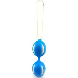  Голубые вагинальные шарики SMART BALLS со шнурком 