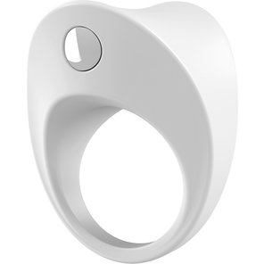  Белое эрекционное кольцо B11 с вибрацией 