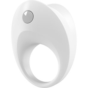  Белое эрекционное кольцо B10 с вибрацией 