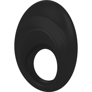  Чёрное эрекционное кольцо B5 с вибрацией 