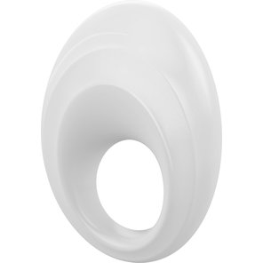  Белое эрекционное кольцо B5 с вибрацией 