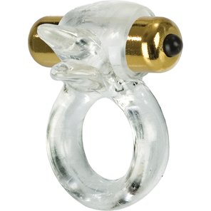  Прозрачное эрекционное кольцо WICKED PURE GOLD 