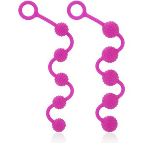  Две анальные цепочки различного рельефа Posh Silicone O Beads 