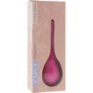  Матовый розовый вагинальный шарик Кегеля Layla Tulipano 
