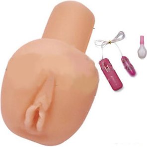  Реалистичный мастурбатор-вагина с вибратором 