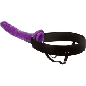 Мужской полый фиолетовый страпон 10 Purple Passion Hollow Strap-On 24 см 