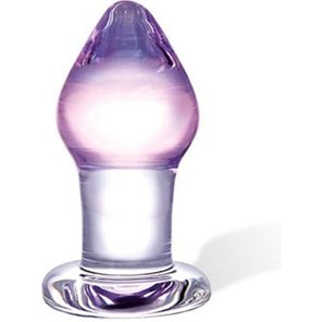  Классическая стеклянная пробка с сиреневой головкой, 9 см 