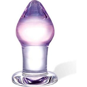  Классическая стеклянная пробка с сиреневой головкой, 11 см 