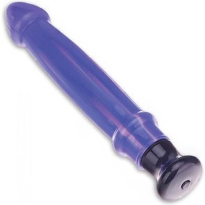  Классический фиолетовый вибратор из стекла, 20,5 см 