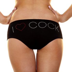  Трусики-слип с надписью I Love Cock 