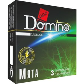  Ароматизированные презервативы Domino Мята 3 шт 