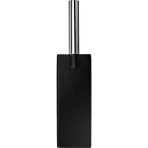  Чёрная прямоугольная шлёпалка Leather Paddle 35 см 