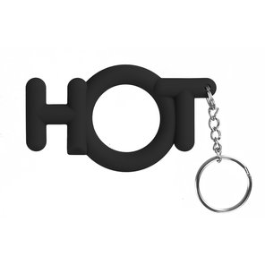  Чёрное эрекционное кольцо Hot Cocking 