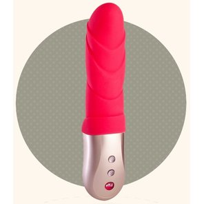  Красный мини-вибратор Flora 16,7 см 