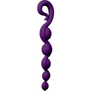  Фиолетовая анальная цепочка Bendybeads 26,2 см 